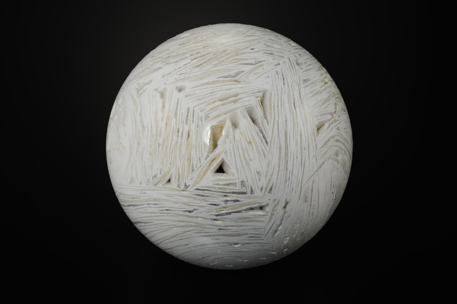 Sphère En Agate Blanche
